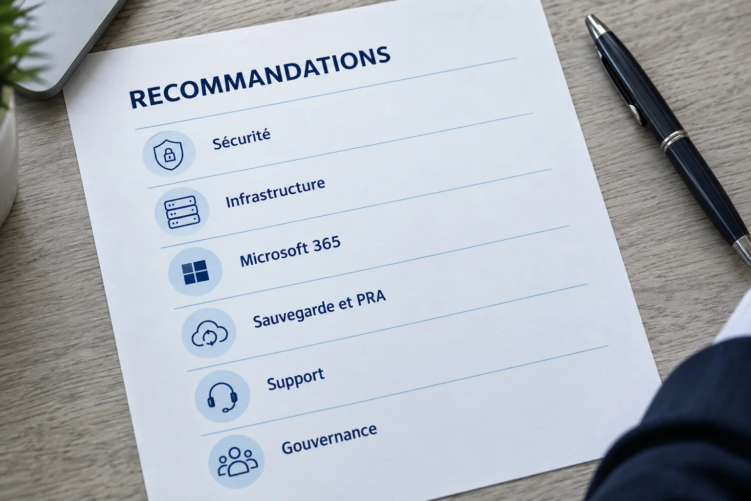 An IT recommendations document.