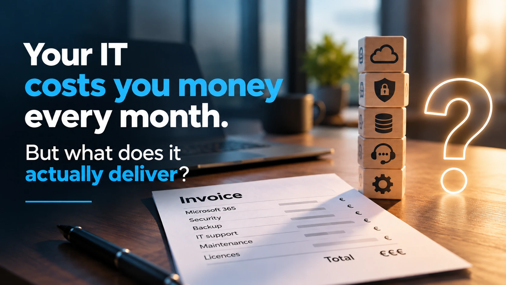 An IT invoice and IT services: what does your monthly budget actually deliver?